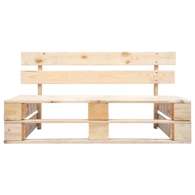 Panca da Giardino su Pallet in Legno