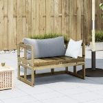 Panca Divano da Giardino Estensibile Legno Impregnato di Pino