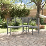 Panca da Giardino ad Angolo 140 cm Legno Massello Acacia