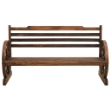 Panchina da Giardino 142 cm in Legno Massello di Abete