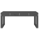 Panca da Giardino Grigia 110x38x45 cm Legno Massello di Pino