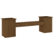 Panchina Fioriera Ambra 184,5x39,5x56,5 cm Legno Massello Pino