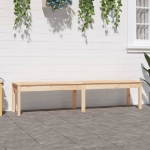 Panca da Giardino 2 Posti 203,5x44x45 cm Legno Massello di Pino