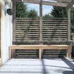 Panca da Giardino 2 Posti 203,5x44x45 cm Legno Massello di Pino