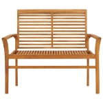 Panchina da Giardino 112 cm in Legno Massello di Teak