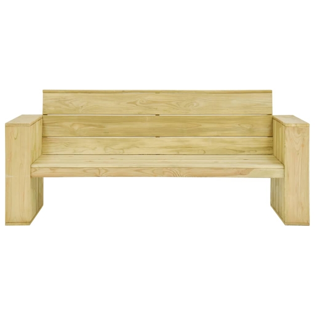 Panchina da Giardino 179 cm in Legno di Pino Impregnato