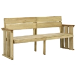 Panchina da Giardino 172 cm in Legno di Pino Impregnato