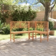 Panca da Giardino ad Angolo 140 cm Legno Massello Acacia