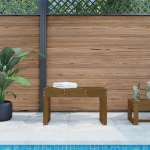 Panca da Giardino Ambra 80x38x45 cm Legno Massello di Pino