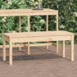 Panca da Giardino 109x44x45 cm in Legno Massello di Pino