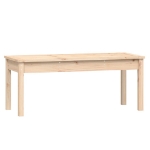 Panca da Giardino 109x44x45 cm in Legno Massello di Pino