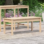 Panca da Giardino 109x44x45 cm in Legno Massello di Pino