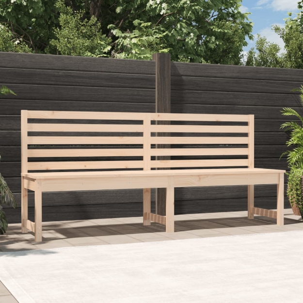 Panca da Giardino 201,5 cm in Legno Massello di Pino