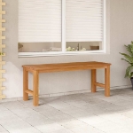 Panchina da Giardino 114 cm in Legno Massello di Teak