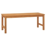 Panchina da Giardino 114 cm in Legno Massello di Teak