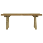 Panchina da Giardino 110 cm in Massello di Pino Impregnato