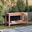 Panca da Giardino 82,5x35x45 cm in Legno Massello di Douglas