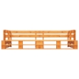 Divano da giardino a 2 Posti su Pallet in Legno Marrone ambra