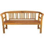 Panca da Giardino 157 cm in Legno Massello di Acacia