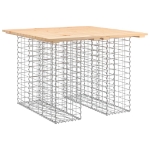 Panca Giardino Design Gabbione 100x102x72cm Legno Massello Pino