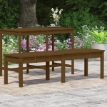 Panca Giardino 2 Posti Ambra 159,5x44x45cm Legno Massello Pino