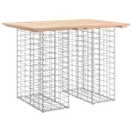 Panca Giardino Design Gabbione 100x70x72 cm Legno Massello Pino