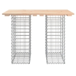 Panca Giardino Design Gabbione 100x70x72 cm Legno Massello Pino