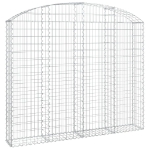 Cesto Gabbione ad Arco 200x30x160/180 cm Ferro Zincato