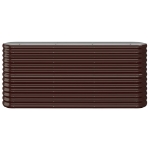 Letto Giardino Acciaio Verniciato a Polvere 152x40x68cm Marrone
