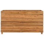 Letto Rialzato 100x40x55 cm Legno di Teak di Recupero e Acciaio