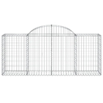 Cesto Gabbione ad Arco 200x50x80/100 cm Ferro Zincato