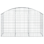 Cesto Gabbione ad Arco 150x50x80/100 cm Ferro Zincato