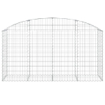 Cesto Gabbione ad Arco 200x50x100/120 cm Ferro Zincato
