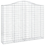 Cesti Gabbioni ad Arco 13 pz 200x30x160/180 cm Ferro Zincato