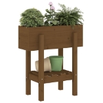 Fioriera da Giardino Ambra 62x30x69 cm Legno Massello di Pino