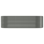 Letto Giardino Acciaio Verniciato a Polvere 249x100x68cm Grigio