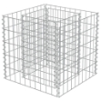 Gabbione Letto Rialzato in Acciaio Zincato 50x50x50 cm