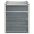 Letto Rialzato in Acciaio Zincato 240x40x45 cm Grigio