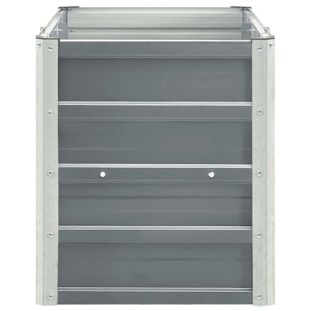Letto Rialzato in Acciaio Zincato 240x40x45 cm Grigio