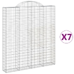 Cesti Gabbioni ad Arco 7 pz 200x30x220/240 cm Ferro Zincato