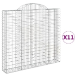 Cesti Gabbioni ad Arco 11 pz 200x30x180/200 cm Ferro Zincato