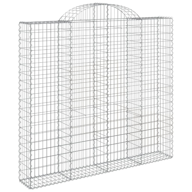 Cesti Gabbioni ad Arco 12 pz 200x50x180/200 cm Ferro Zincato