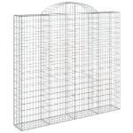 Cesti Gabbioni ad Arco 6 pz 200x30x180/200 cm Ferro Zincato