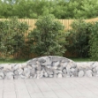Cesti Gabbioni ad Arco 10 pz 300x30x40/60 cm Ferro Zincato