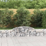 Cesti Gabbioni ad Arco 10 pz 300x30x40/60 cm Ferro Zincato