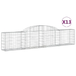 Cesti Gabbioni ad Arco 13 pz 300x30x60/80 cm Ferro Zincato