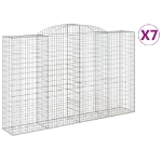 Cesti Gabbioni ad Arco 7 pz 300x50x180/200 cm Ferro Zincato