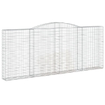 Cesti Gabbioni ad Arco 10 pz 400x30x160/180 cm Ferro Zincato