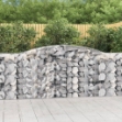 Cesti Gabbioni ad Arco 4 pz 400x50x100/120 cm Ferro Zincato