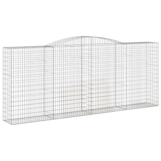 Cesti Gabbioni ad Arco 5 pz 400x50x160/180 cm Ferro Zincato